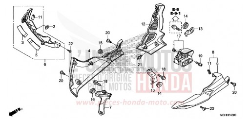 PANNEAU INFERIEUR VFR1200XDH de 2017